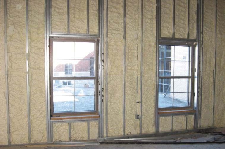 EXTERIOR WALL INSULATION Exterior wall insulation, air barrier