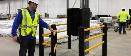 PEDESTRIAN SYSTEMS: Pedestrian Barrier Impact Absorbing Safety Barrier Our fully customizable barrier system keeps your people safe and your business protected.