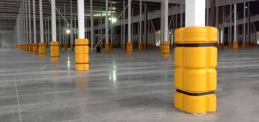 a protective zone around columns like our easy-to-install,