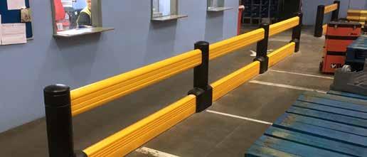 repainting Engineering grade polypropylene barrier Pinning system provides