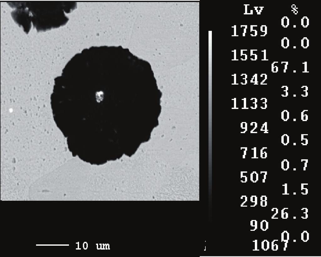 184 H. Takeda, H. Yoneda and K. Asano C SEI Bi Fig. 1 Secondary electron image and X-ray images of C and Bi in the spheroidal graphite in the specimen containing Bi. (specimen No.