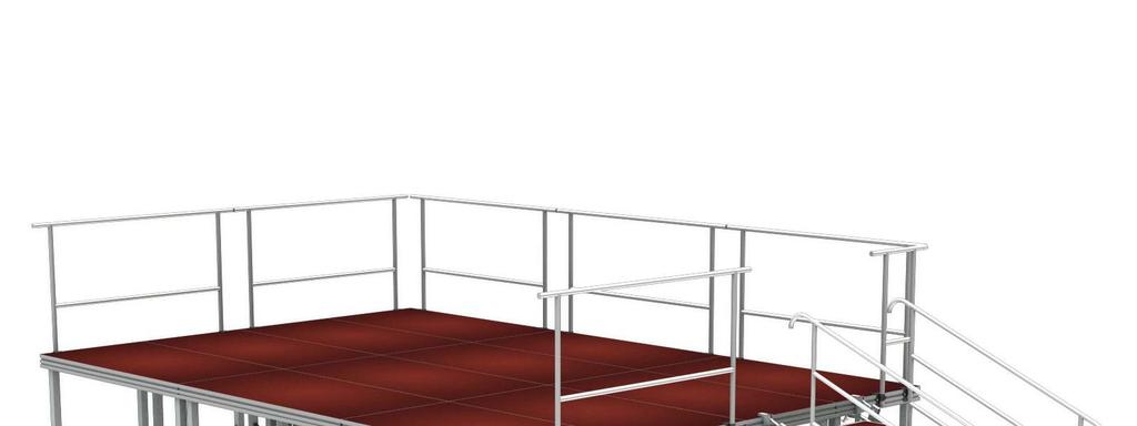 The system comprises portable platforms 1,0m x 2,0m which can be places