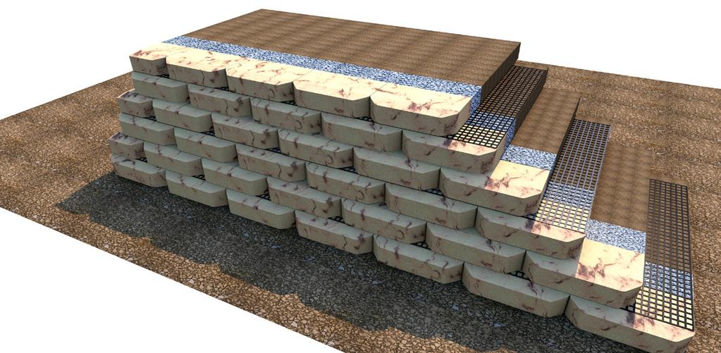 TenCate Geosynthetics Engineered Structures Geosynthetic Wrap Faced Walls