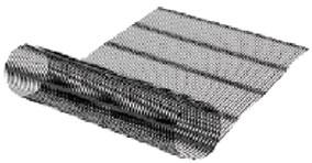 The geogrid may be held in place by anchoring it with stakes or rebar at the tail end.