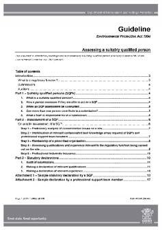 Guideline: Assessing a