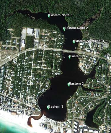 Eastern Lake, Walton County Lake Description Outfall: present Watershed area: 154 hectares Lake surface area: 25.4 hectares Average depth: 2.
