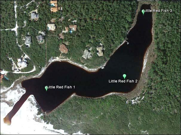 Little Red Fish Lake, Walton County Lake Description Outfall: present Watershed area: NA Lake surface area: 5.02 hectares Average depth: 1.
