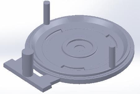 3. 3D CAD MODEL GENERATION OF FLYWHEEL FOR SIMULATION 3d model of flywheel created in solid works 2014 with gating and feeding system and fig 3.1 casted flywheel Fig 3.