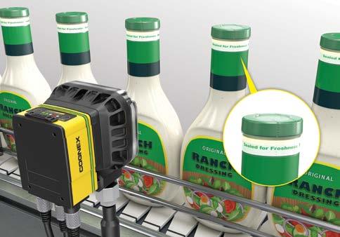 Cognex vision systems inspect food packaging to ensure it is correctly