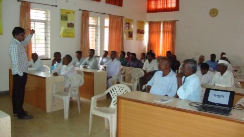 Orientation Training on FPO/ FIG KVK has organized orientation training on 27-07-2015 on Farmers Producer Organisation for the Directors of Village Farmers Associations of 10 villages in Gadag block