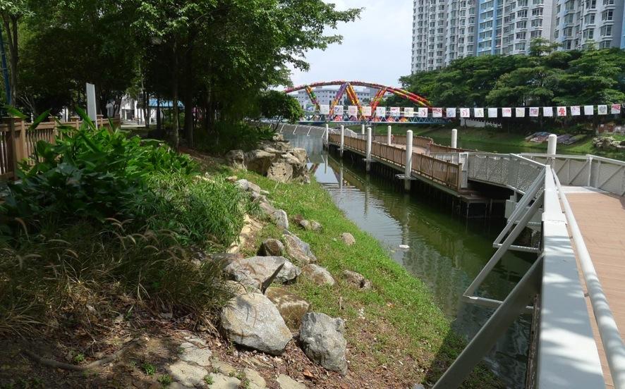 Kolam Ayer ABC Waterfront Project Singapore Waterway enhancement Greening, or softening the