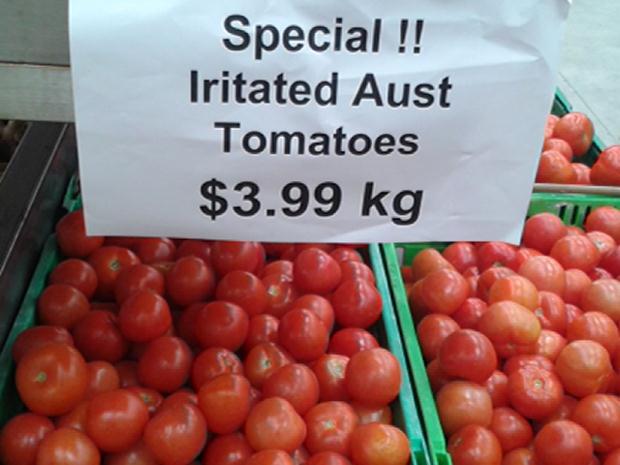 Angry Tomatoes or Labelling gone wrong?