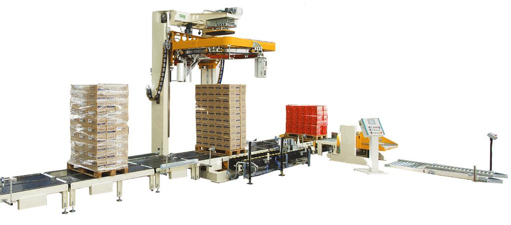 pallet handling with side equipments, or