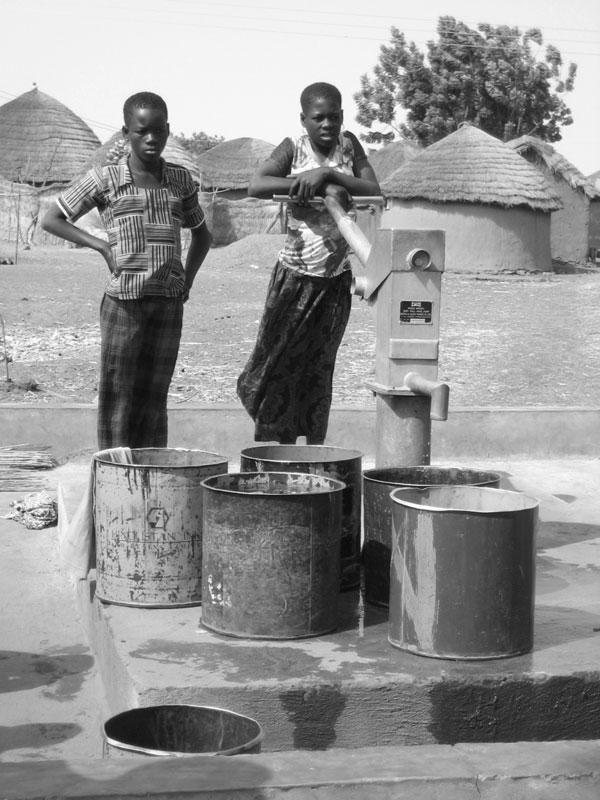 342 Chapter Five FIGURE 5.7 Children in Northern Ghana use a hand pump to collect water for their families at a new sanitary well. (Photograph courtesy of Jenny VanCalcar.) 5.3.1 Health Effects Various substances in drinking water can adversely affect or cause disease in humans, animals, and plants.