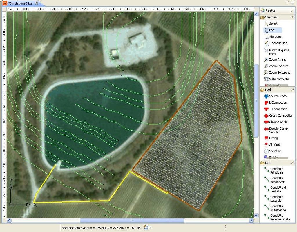 SURVEY WITH GOOGLE MAPS IrriPro allows you to design plants remotely using Google Maps With Google Maps you can make the topographical survey (up to 2500 points recorded) in the area where you need