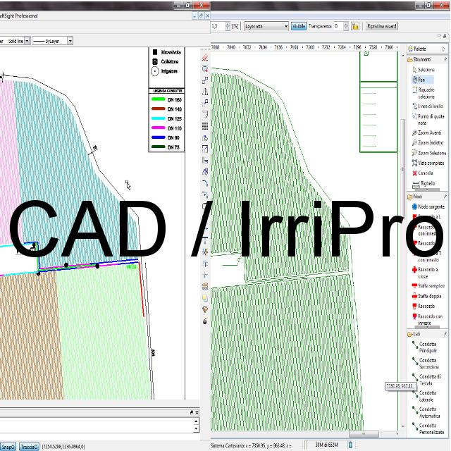 cartographic images (with scale management), acquire CAD files