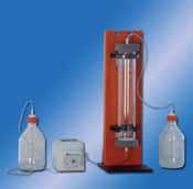 The unit consists of: - system stand - adjustable-speed, 4-channel peristaltic pump - supply container, 0L - 4 elution columns, inside diameter 6cm, cm long, with threaded openings (GL45, with PTFE