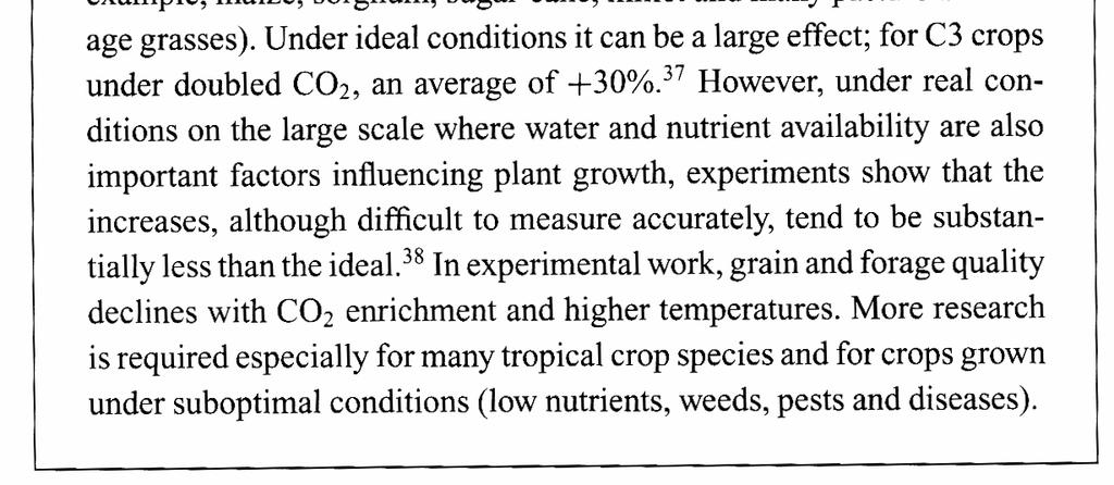 Fate of Carbon Important Land sink As CO 2, photosynthesis (all things being equal) will increase.