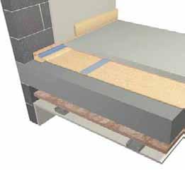 6.5.2 Design details: Separating floors Separating floors Concrete floor with screed and resilient layer Advantages Sf07 3 Resilient layer provides good acoustic absorption to improve impact sound