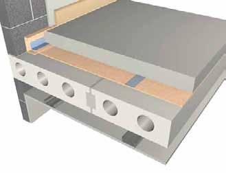 6.5.2 Design details: Separating floors Separating floors Concrete floor with screed and resilient layer Advantages Sf09 3 Resilient layer provides good acoustic absorption to improve impact sound