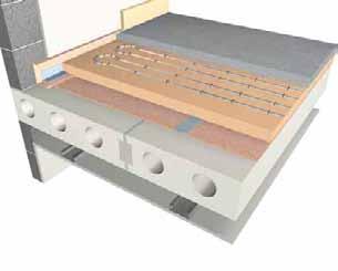 6.5.2 Design details: Separating floors Separating floors Concrete floor with underfloor heating Advantages Sf10 3 Allows underfloor heating to be used in upper floor flats whilst complying with the