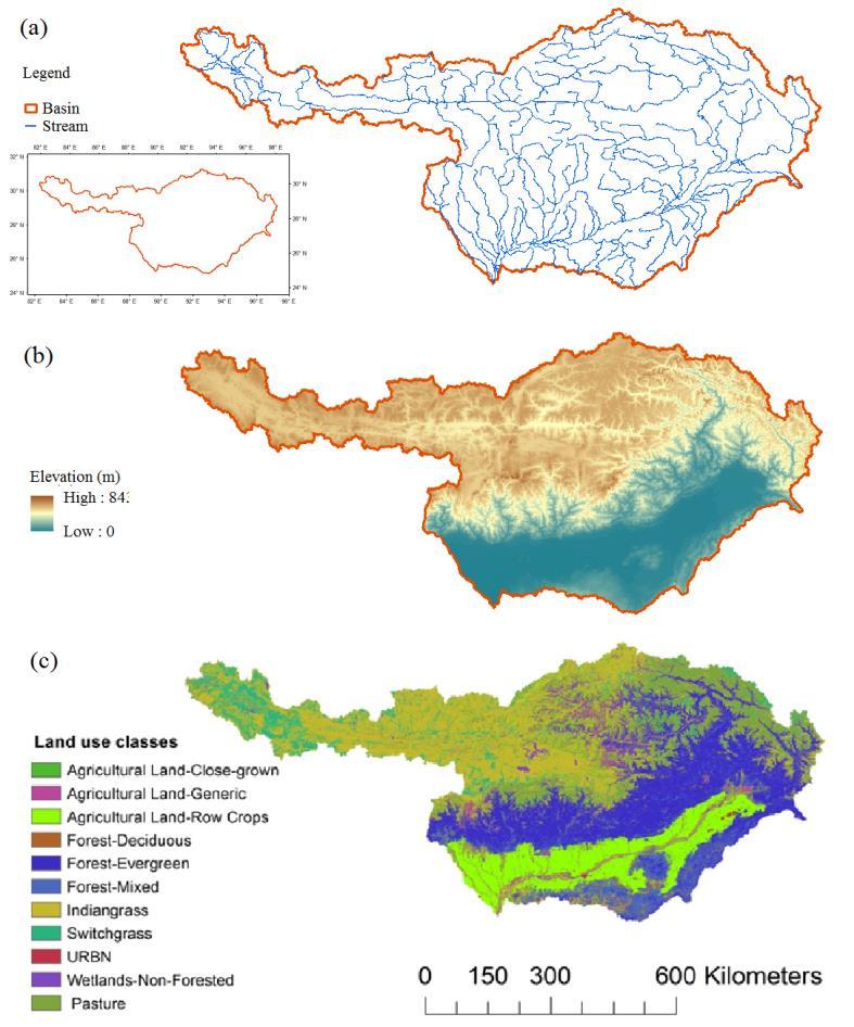 Water Resources Impact Assessment: SWAT Modeling for the Brahmaputra basin The Brahmaputra is a major transboundary river which drains an area of around 530,000 km 2 and crosses four different