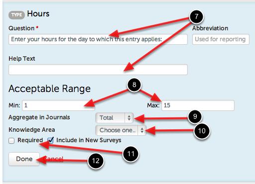 If you will require candidates to create an entry for each day, week or month (i.e. they will create more than one entry per placement), you will want to select 'Total' for the 'Aggregate in Journals' option.
