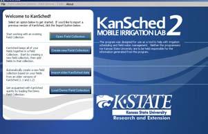 The Start Screen Each time KanSched2 is started, the opening screen pictured in Figure 1 will appear.