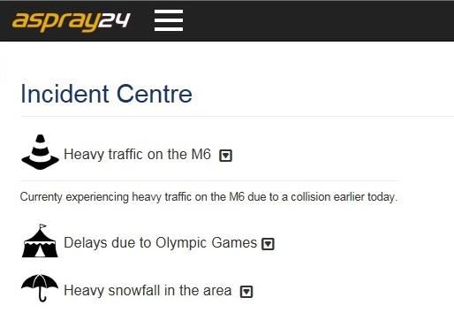 After clicking on the Incident Centre Tab, select the View Details option within the pop-up. See below.