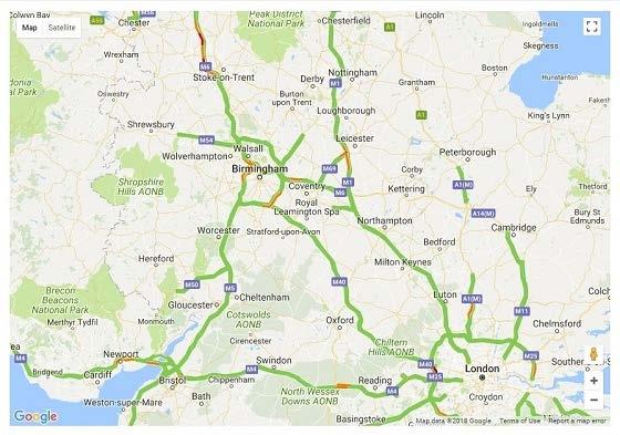 This traffic map will give you a quick look at the condition of the national road network and what issues could be