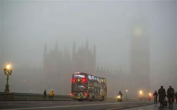 LONDON, ENGLAND Average Temperature: January and February: 44F Average Rain Days