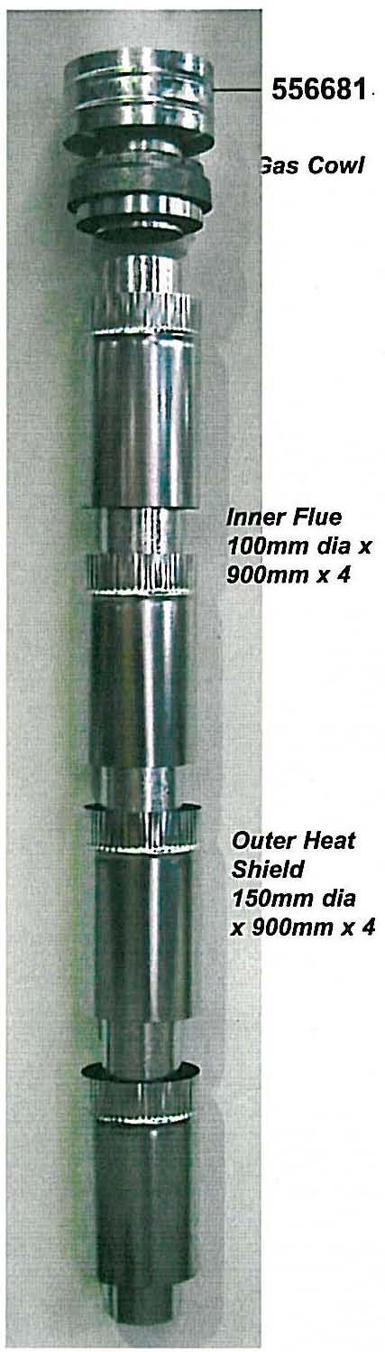 10.2 Flue Kits AUSTRALIA ONLY: (Glen Dimplex