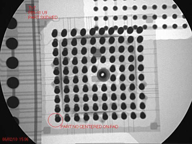 Image of 15 mm SAC PBGA, (c) X-ray Image of 10