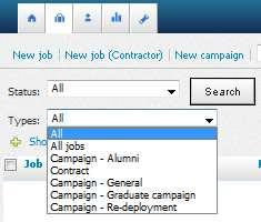 Alternatively you might choose to only display the campaign above search results if the campaign matches the applicant's search criteria.