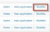 To view applicants for a job, click the View applicants link next to the relevant job. NOTE: You may be a Selection Committee Member, or a Selection Committee Chair.