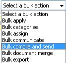 Bulk compile and send What you need to do What you will see STEP 1: Select the applicants After reviewing the applications for a particular job, use the checkboxes to indicate the applicants to be