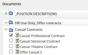 Select the appropriate offer document and click Merge.