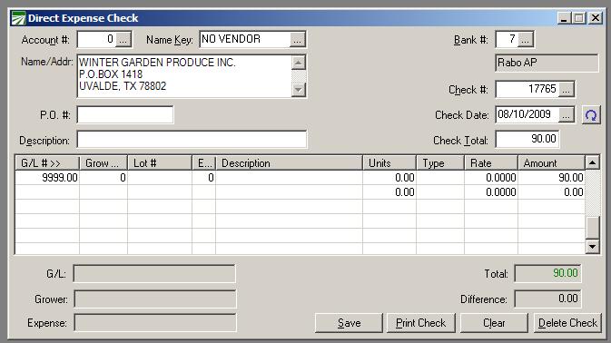 The Miscellaneous Cash Receipt window allows you to credit the entry to a single general ledger account. In this example we used the Suspense account.