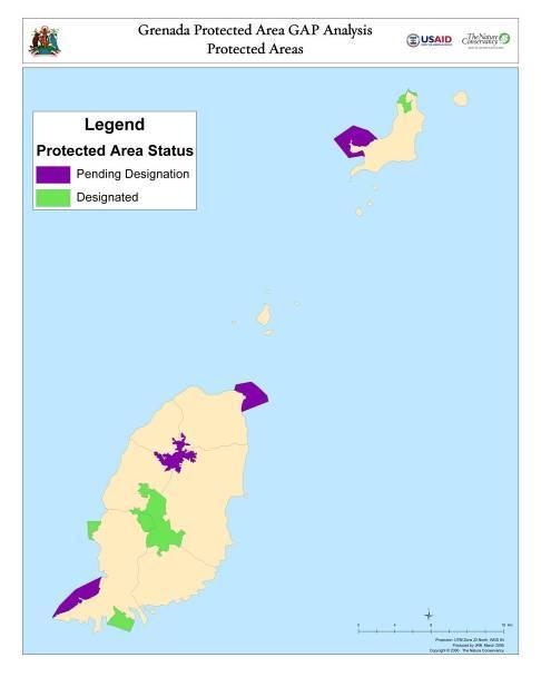 compared with existing and planned protected areas
