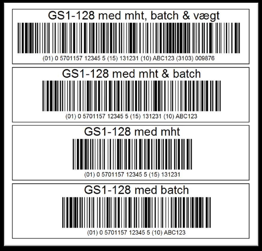 Examples: If the retail item does have a shelf live (expiry date) and/or batch number and/or weight, the barcode