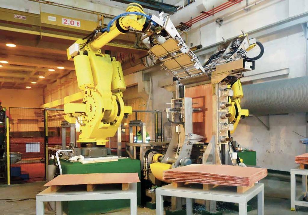 Robotic Cathode Stripping Machine Suitable for enveloped/taco cathodes and split sheets Less maintenance Less operator input when stripping poorly grown cathodes Robotic Stripping Machine