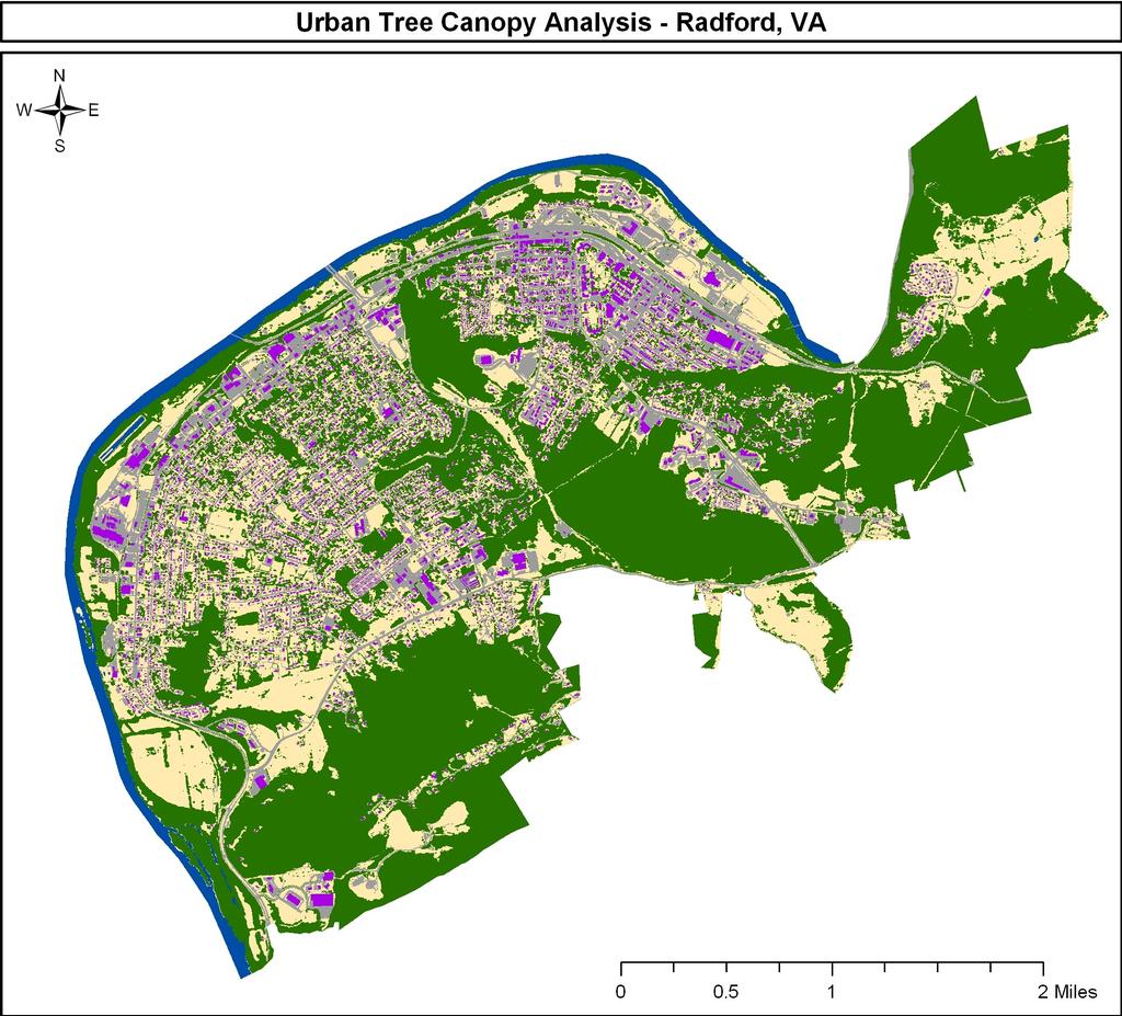 A Report on the City of Radford s Existing and Possible Urban Tree Canopy Project Background Key Terms The analysis of Radford s urban tree canopy (UTC) was carried out at the request of the Virginia