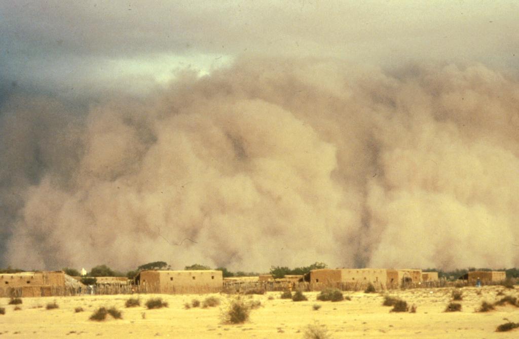 Convective thunderstorm causing Wind erosion processes severe wind erosion in Senegal
