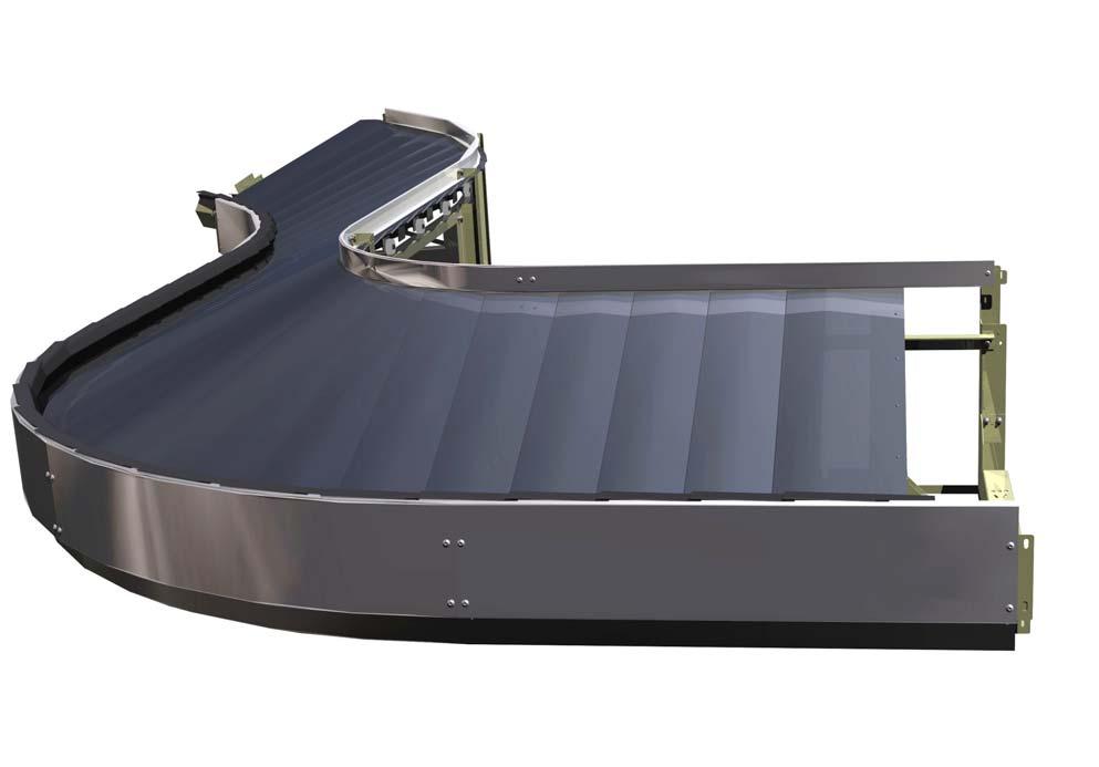 Arrival Systems Reclaim: Carousel Options Sloped Plate Type. (Inclined Dispenser) Suitable for remote feeds.