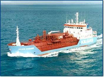LNG Carrier Costing Study Australia BHP-Melbourne 2001 project: 7005 Source: KILGAS Study of a uniue trade pattern with semi-pressurized LNG carrier for short-term coastal services in Europe Cargoes: