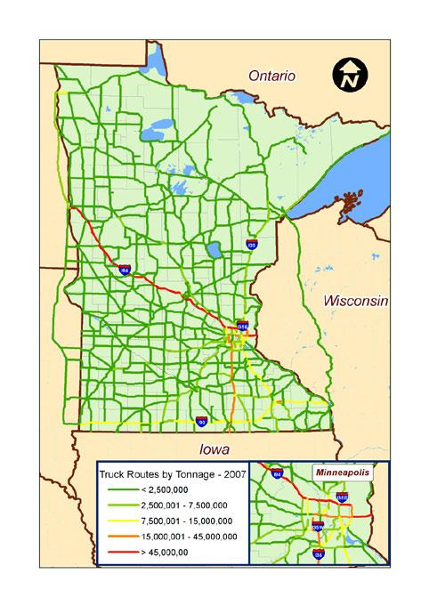 Future Growth in Tonnage on Minnesota s Highway