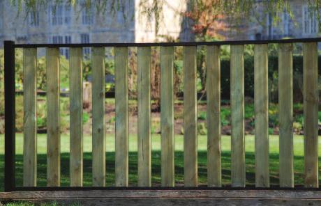 1100mm standard height size mm width Penshurst Railing Ideal for use around parks or residential areas featuring a design which cleverly combines both