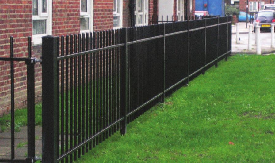74 Barbican Imperial Residential These striking steel vertical railings - available with a range of finials to choose
