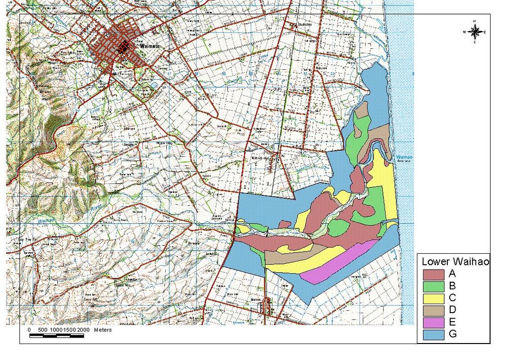 Figure 2: Rating district classification map. 1.5 Assets Being Protected The area of land protected by the scheme is approximately 1337 ha.