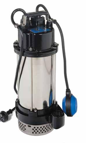 SUBMERSIBLE PUMP W- Suitable for storm water, treated filtered effluent or drainage water only. NOT SUITABLE for sewage and waste water with solids.